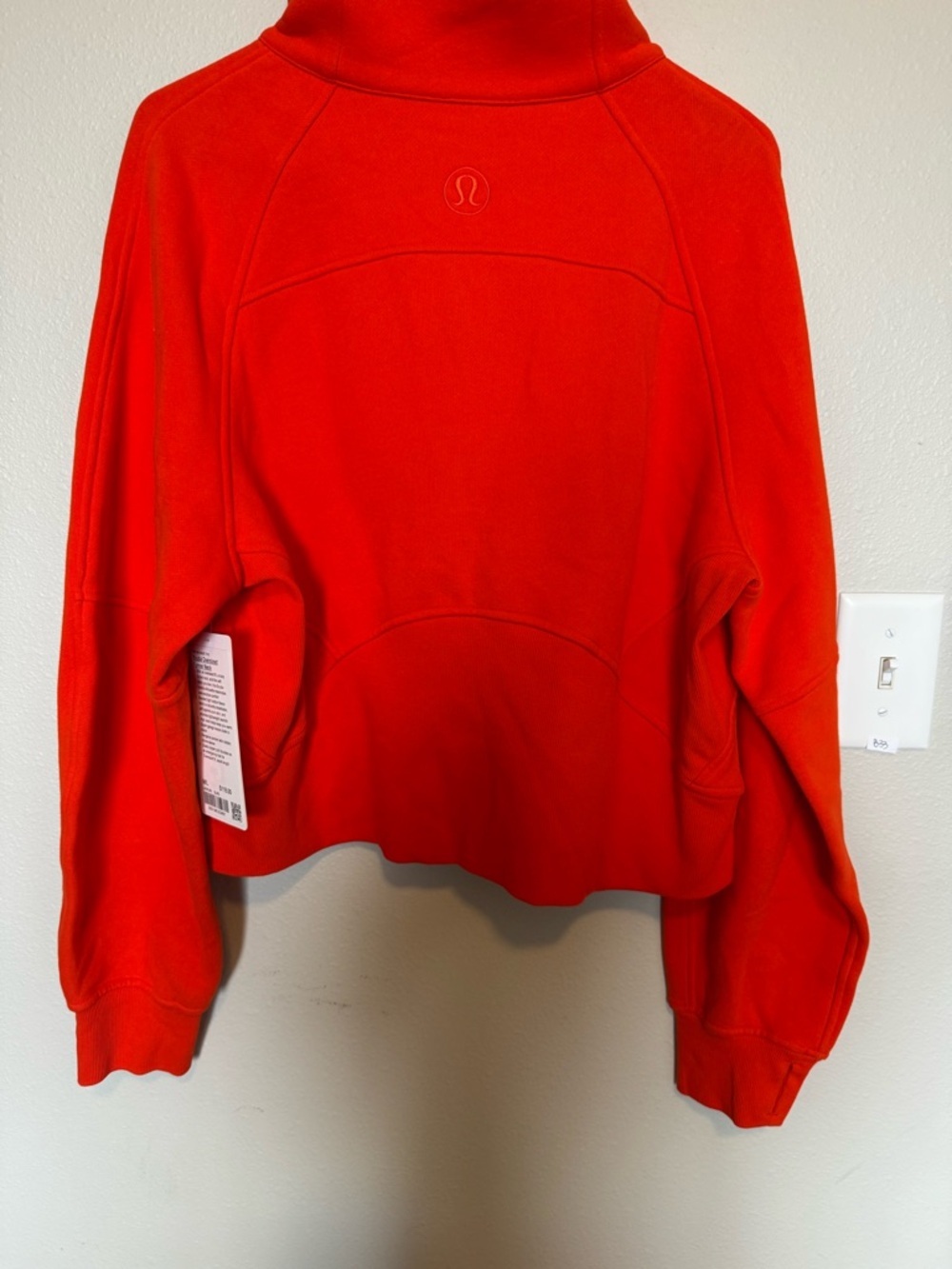 Lululemon Scuba Oversized Funnel Neck Half-Zip NWT Size M/L Solar Orange - Picture 13 of 14